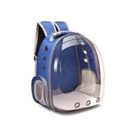 Mochila Transportadora de Mascotas Transparente Azul