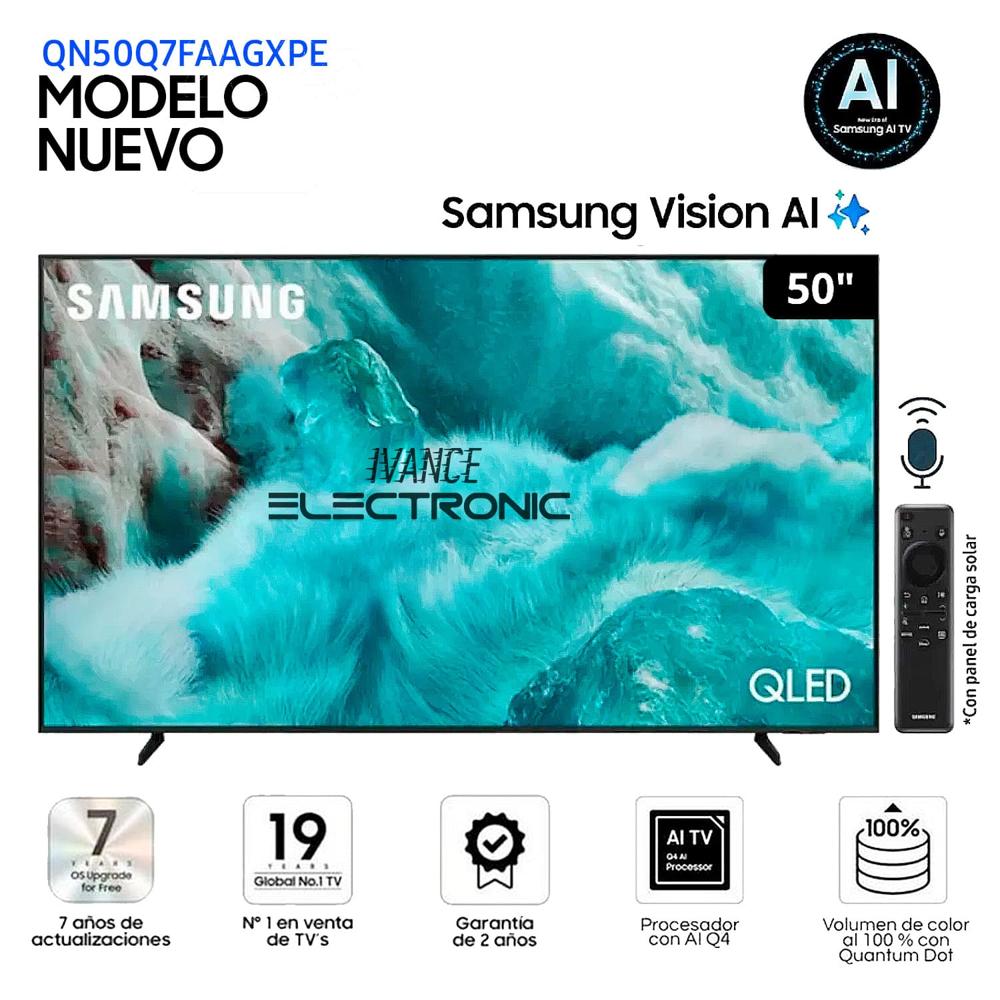 Televisor Samsung QLED 50 Pulg 4K Ultra HD Vision AI QN50Q7FAAGXPE - Modelo 2025