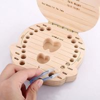 Caja De Dientes De Leche Para Bebé Niño De Madera