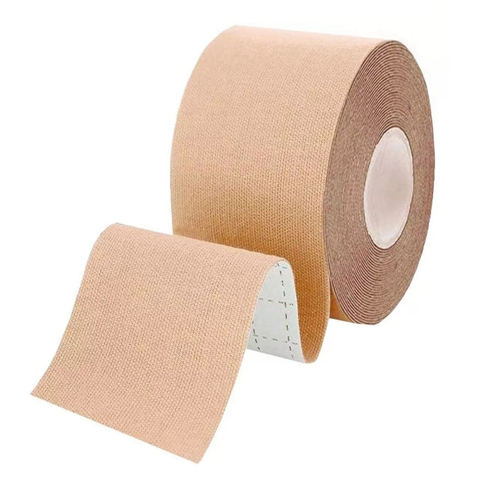 Cinta de Kinesiología Fisio Deportivo Soporte para Lesiones por Tensión Muscular Beige
