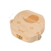Caja De Dientes De Leche Para Bebé De Madera Maciza Niño