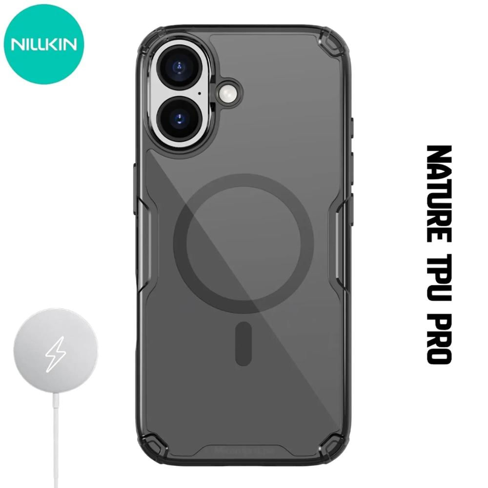 Case Nillkin Nature TPU Pro - iPhone 17 MagSafe - Negro Clear