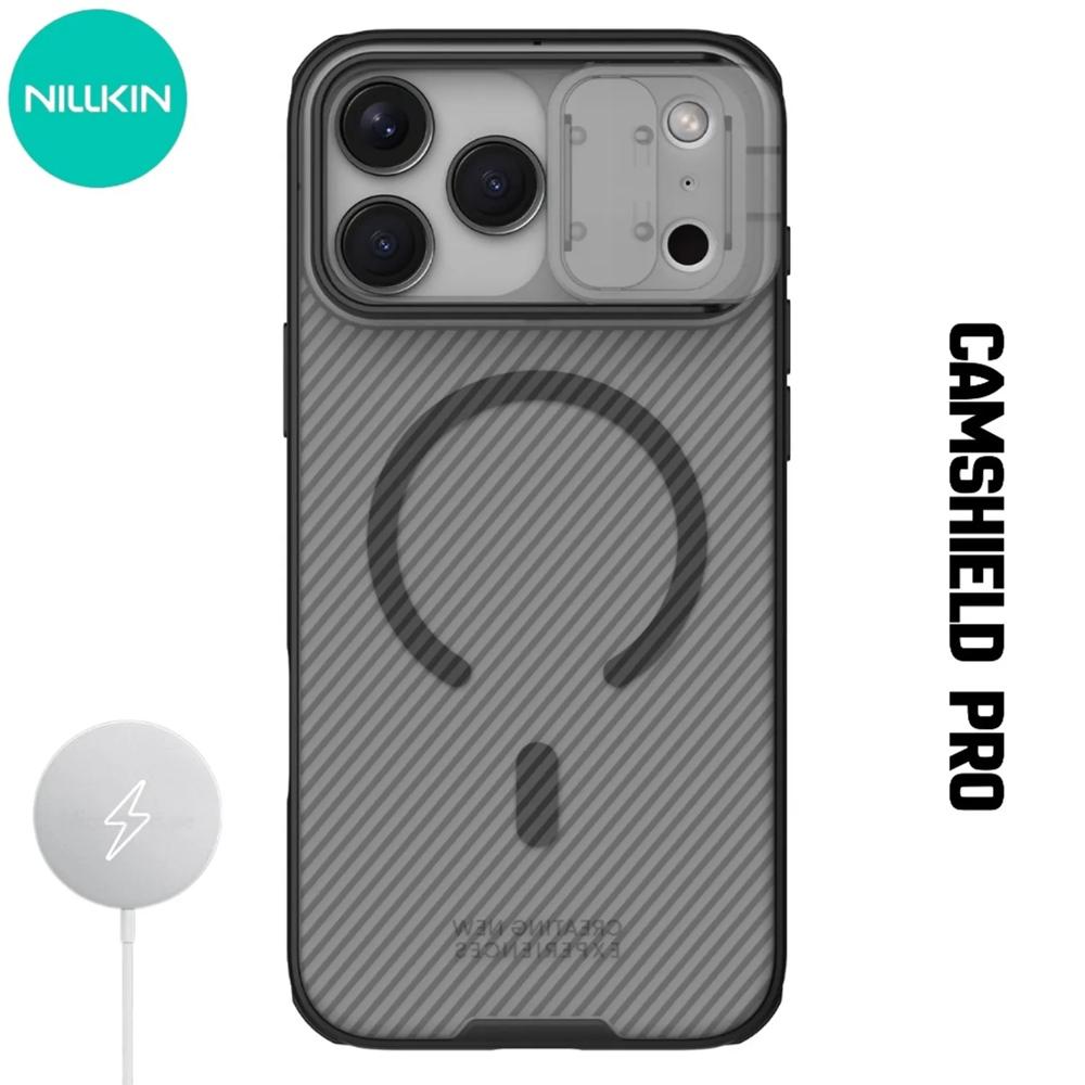 Case Nillkin Camshield Pro - iPhone 17 Pro Max MagSafe - Negro Transparente
