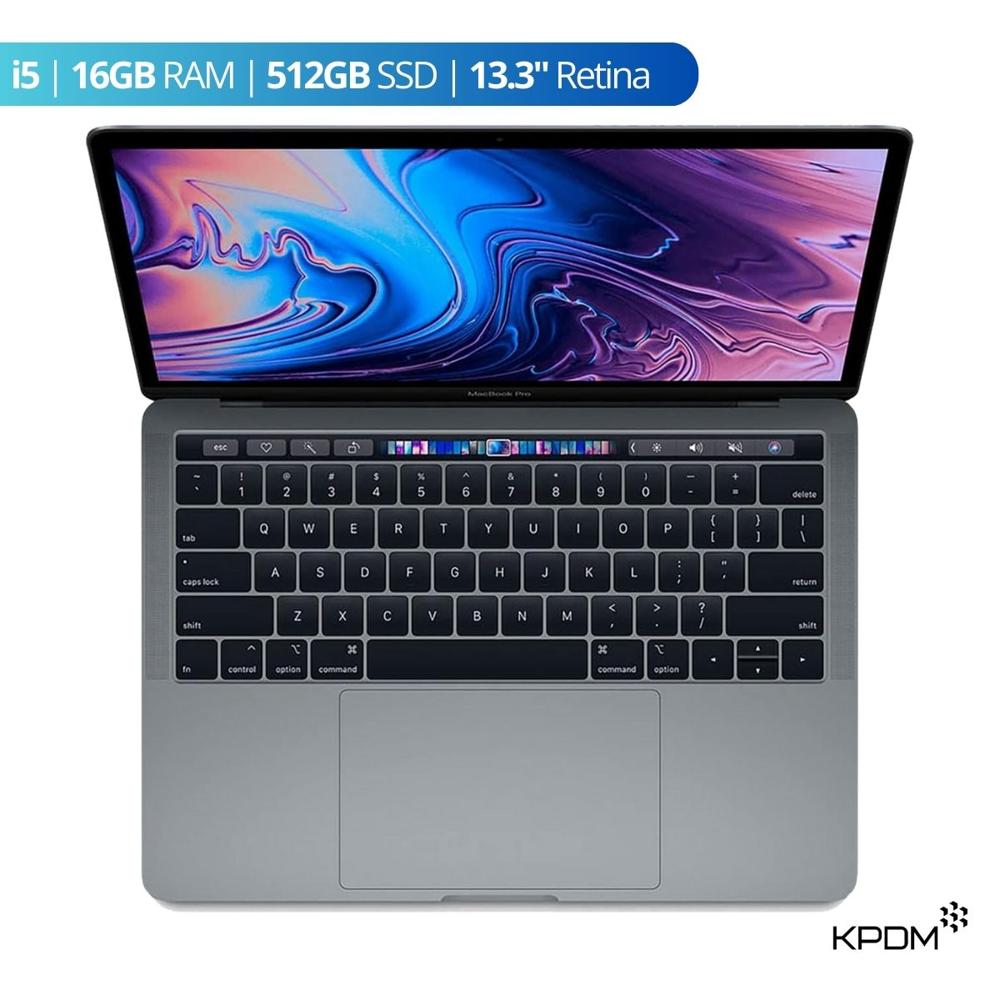 LAPTOP MACBOOK PRO 2018 TOUCH BAR i5 16GB 512GB 13.3"" GRIS ESPACIAL GRADO A REACONDICIONADO