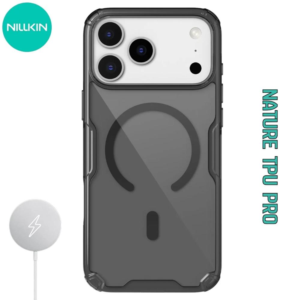 Case Nillkin Nature TPU Pro - iPhone 17 Pro Max MagSafe - Negro Clear