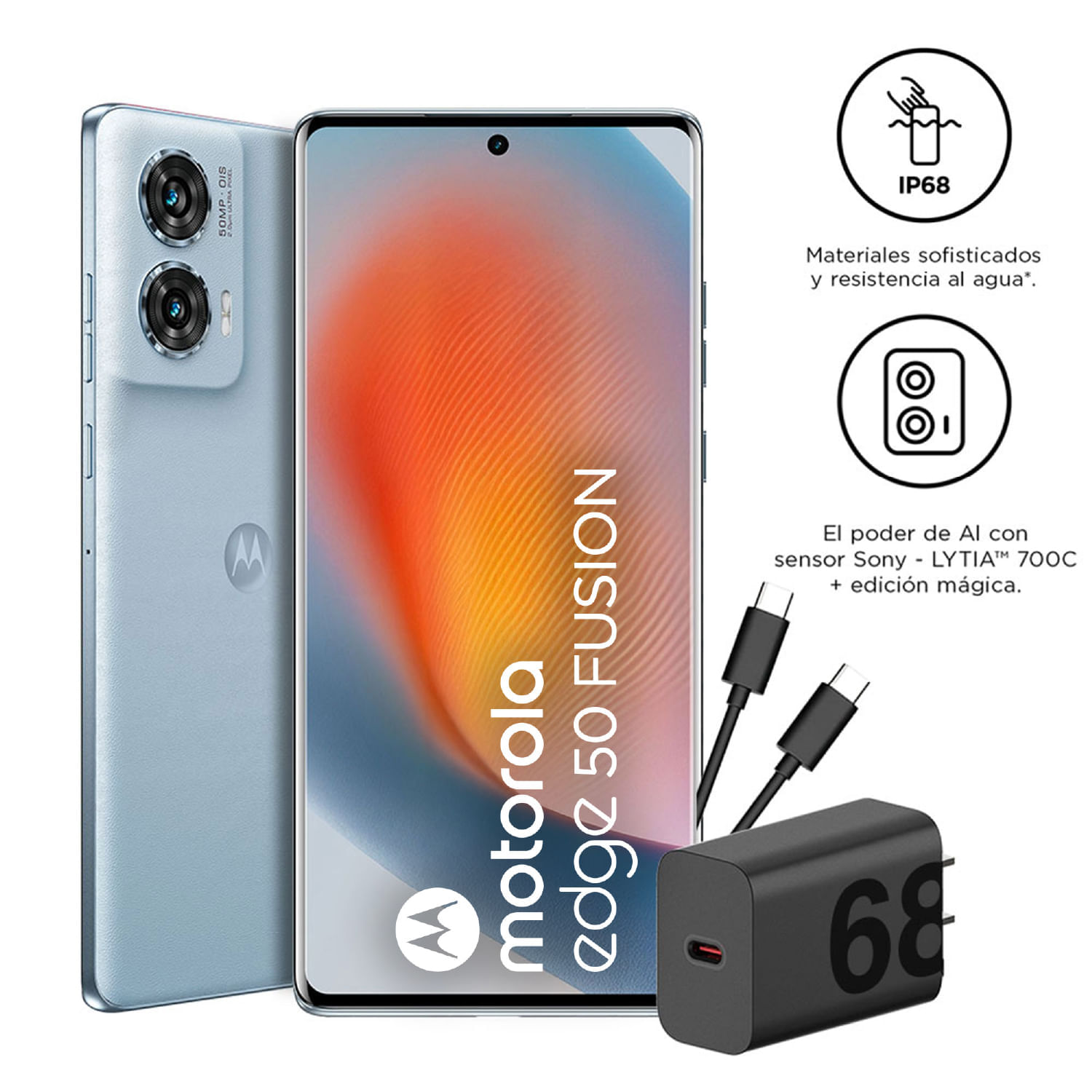 Celular Moto EDGE 50 FUSION 8GB+256GB Azul