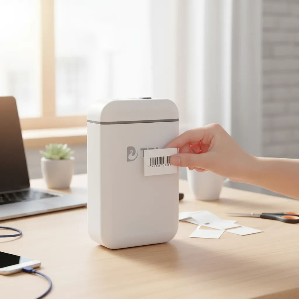 Impresora Térmica Portátil de Etiquetas Adhesivas 15mm Bluetooth Tp110 Android Ios incluye Rollo