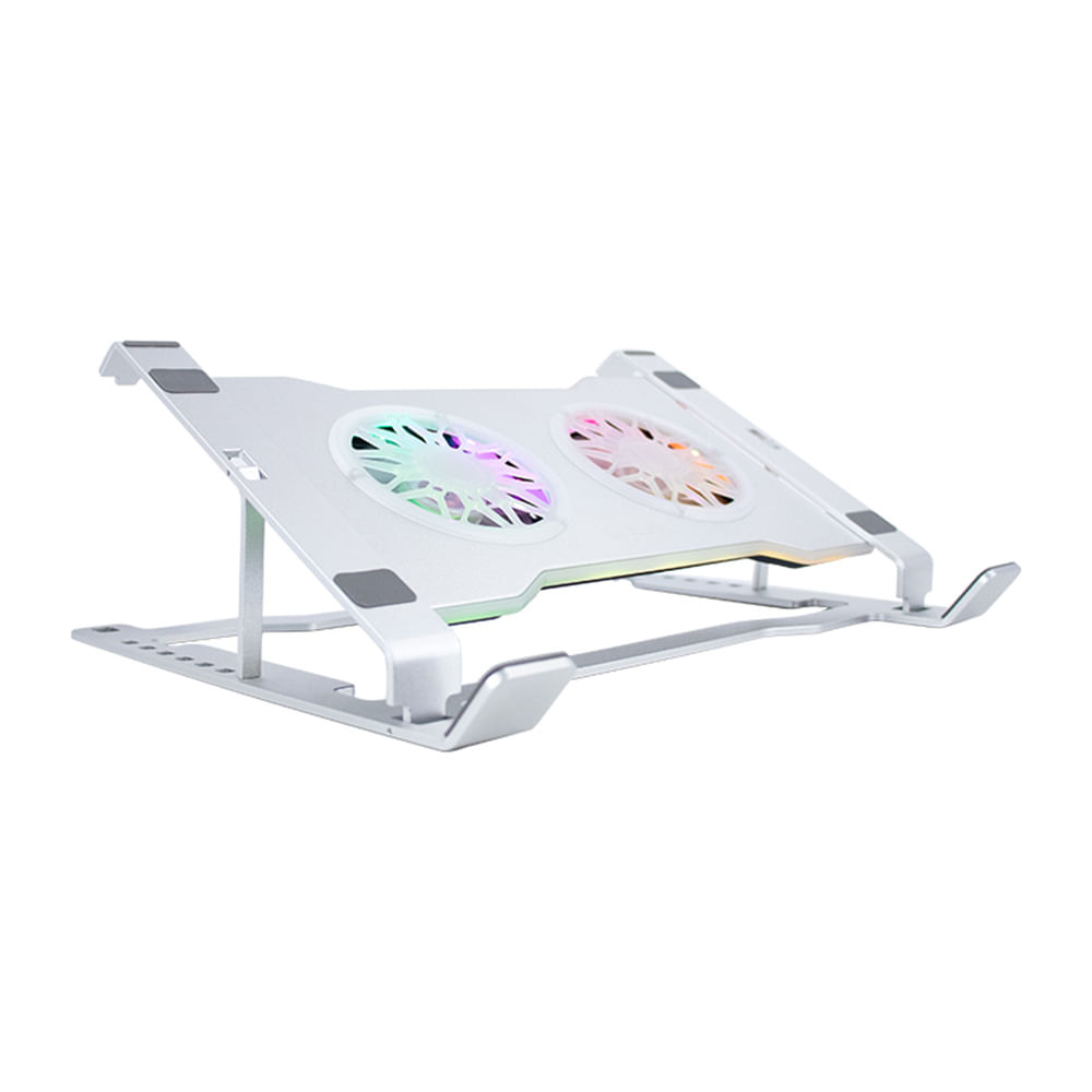 Cooler para notebook TEROS TE-7135N soporta tablets y notebooks de 9' hasta 16' plateado