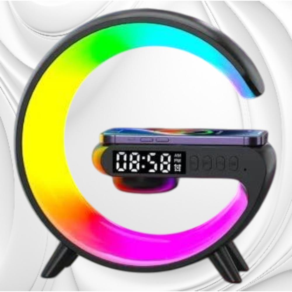 Parlante y Cargador de Celular Inalambrico Modelo G Negro