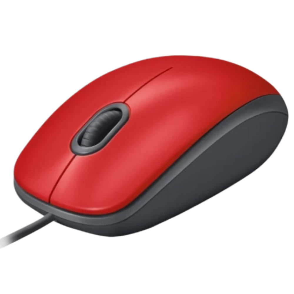 Mouse Logitech M110 Silent Color  Rojo
