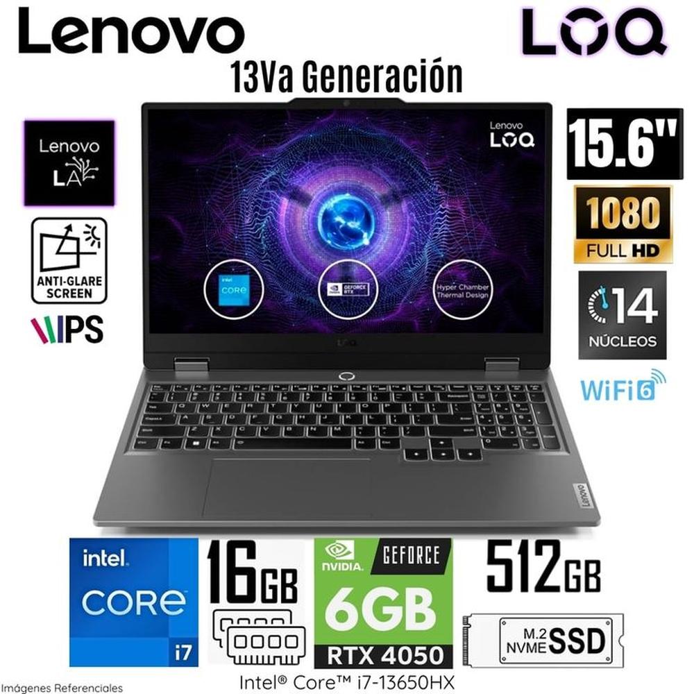 Laptop Lenovo LOQ 15IRX9 Intel Core i7-13650HX 16GB RAM 512GB SSD 15.6 FHD RTX4050-6GB - 83DV00FKLM