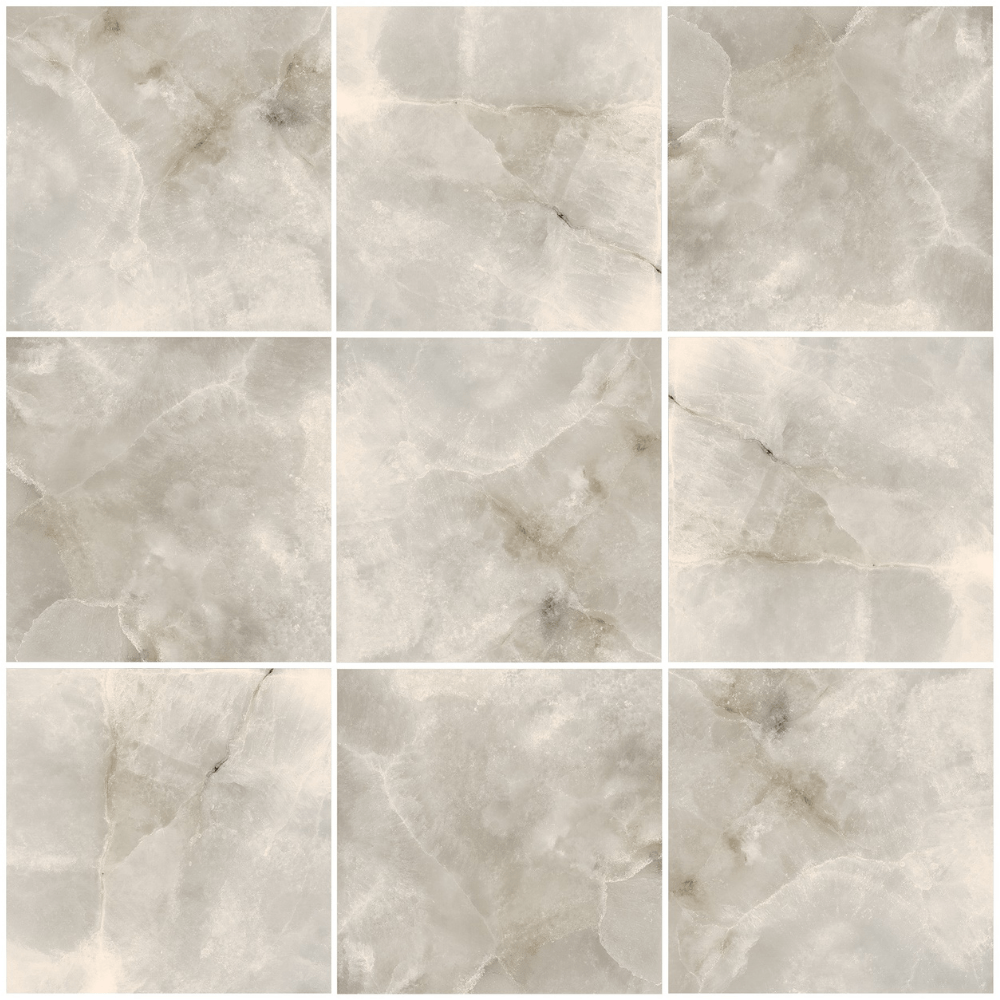 Piso Cerámico Marmolizado Burdur Gris 60x60cm 1.44m2 Gala