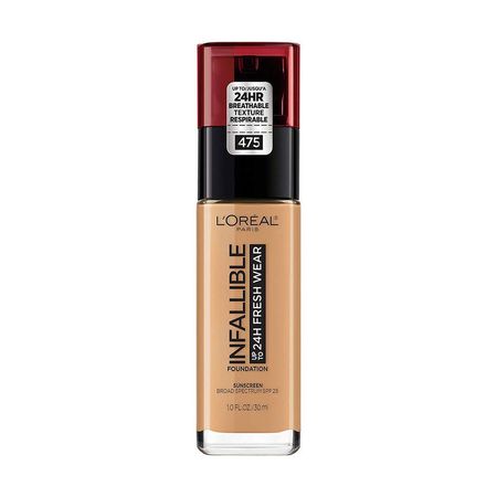 Base de Maquillaje Loreal Infallible 24HR Fresh Wear tono Sun Beige 30 ML