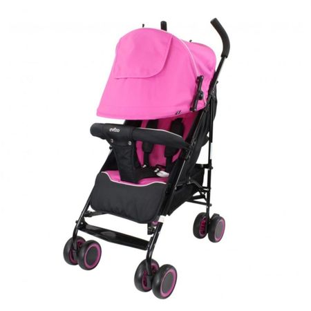 Coche Para Bebé Ebaby Bastón Travis Rosado