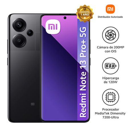 Celular Xiaomi Redmi Note 13 Pro+ 5G 6.67” 12GB 512GB Midnight Black
