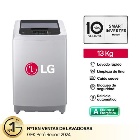 Lavadora LG WT13DPBK 13Kg Gris