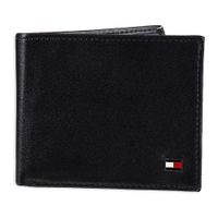 Billetera TOMMY HILFIGER Cuero Delgada RFID - Dark Black