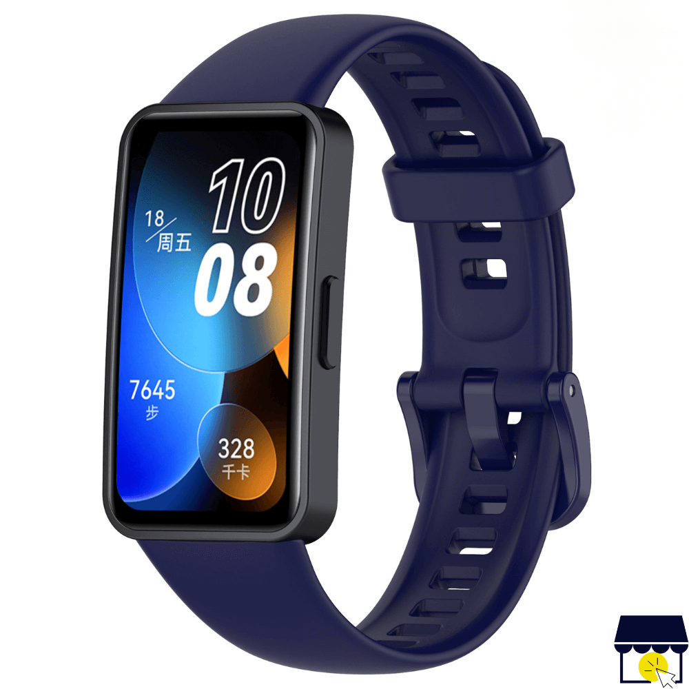 Correa de silicona para Huawei Band 8 9 10 Azul Oscuro