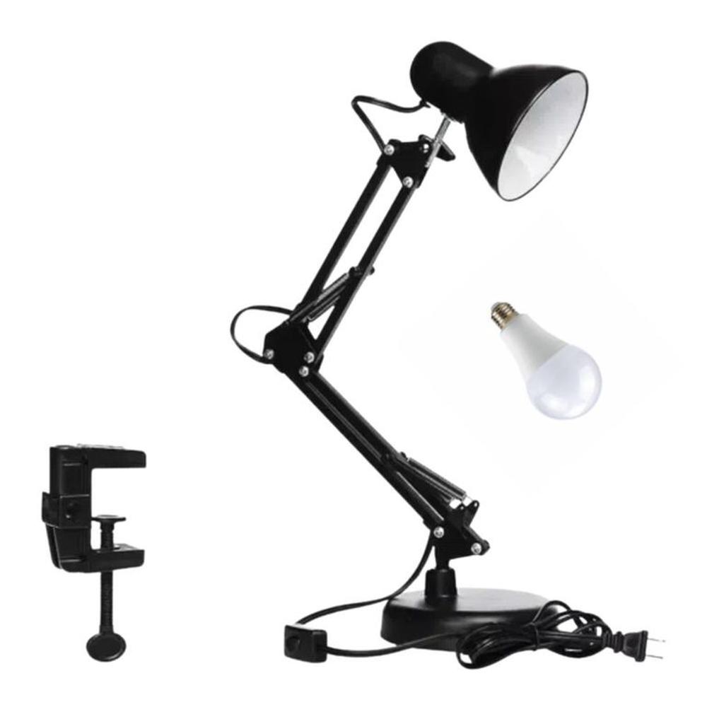 Lampara Led Para Escritorio Plegable Doble base Incluye 1 foco