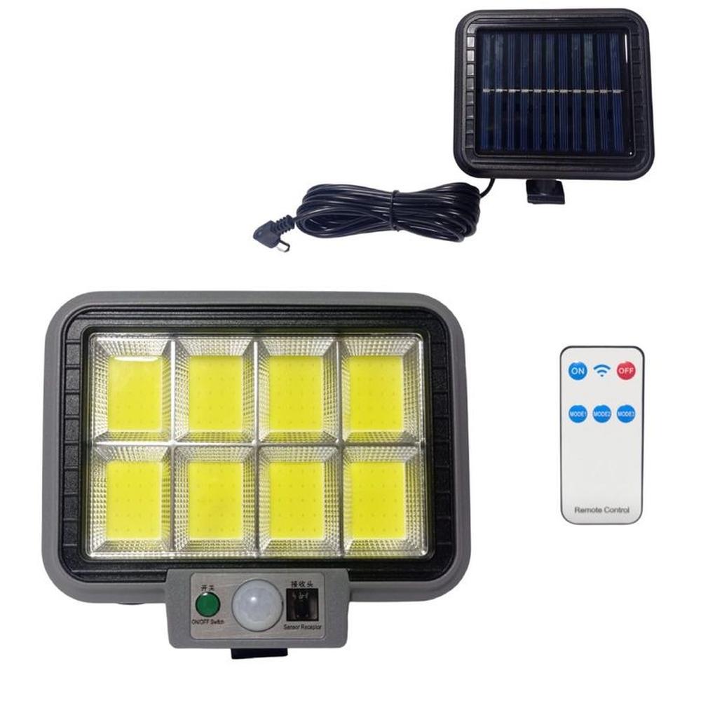 Lampara Solar Reflector Sensor de Movimiento Panel 5m Cable Exterior