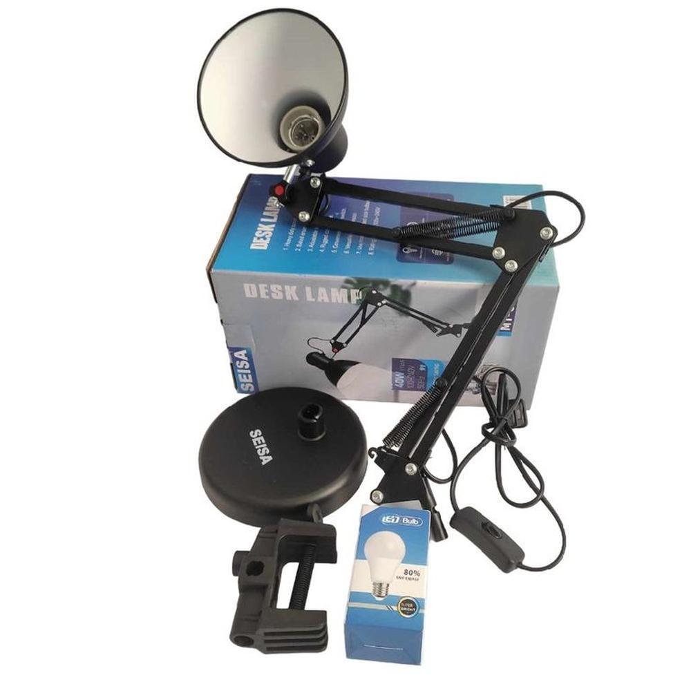 Lampara Led Para Escritorio Rack Plegable Doble Base Incluye 1 foco ...