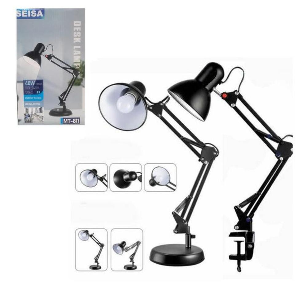 Lampara Led Para Escritorio Rack Plegable Doble Base Incluye 1 foco