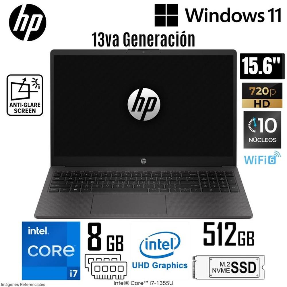 Laptop HP 250 G10 Intel Core i7-1334U 8GB RAM 512GB SSD 15.6 HD Win 11