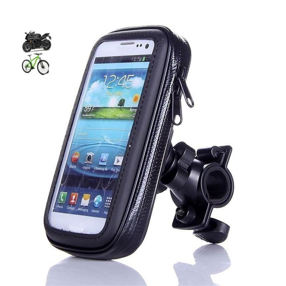 Holder Case Impermeable para Moto Bicicleta Scooter Soporte hasta 65