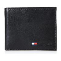 Billetera TOMMY HILFIGER Cuero Plegable - Negro con monedero