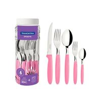 Juego de Cubiertos Ipanema Rosado 30 Piezas Tramontina
