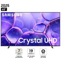 TELEVISOR SAMSUNG 65 Crystal UHD 4K UN65U8000FGXPE Modelo 2025
