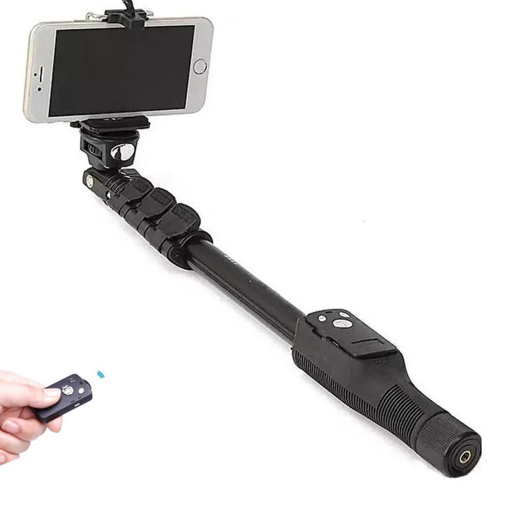 Palo Selfie Stick 1m para Celular Control Bluetooth Negro