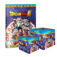 DRAGON BALL SUPER  ALBUM TAPA DURA Y 2 PAQUETONES 100 SOBRES