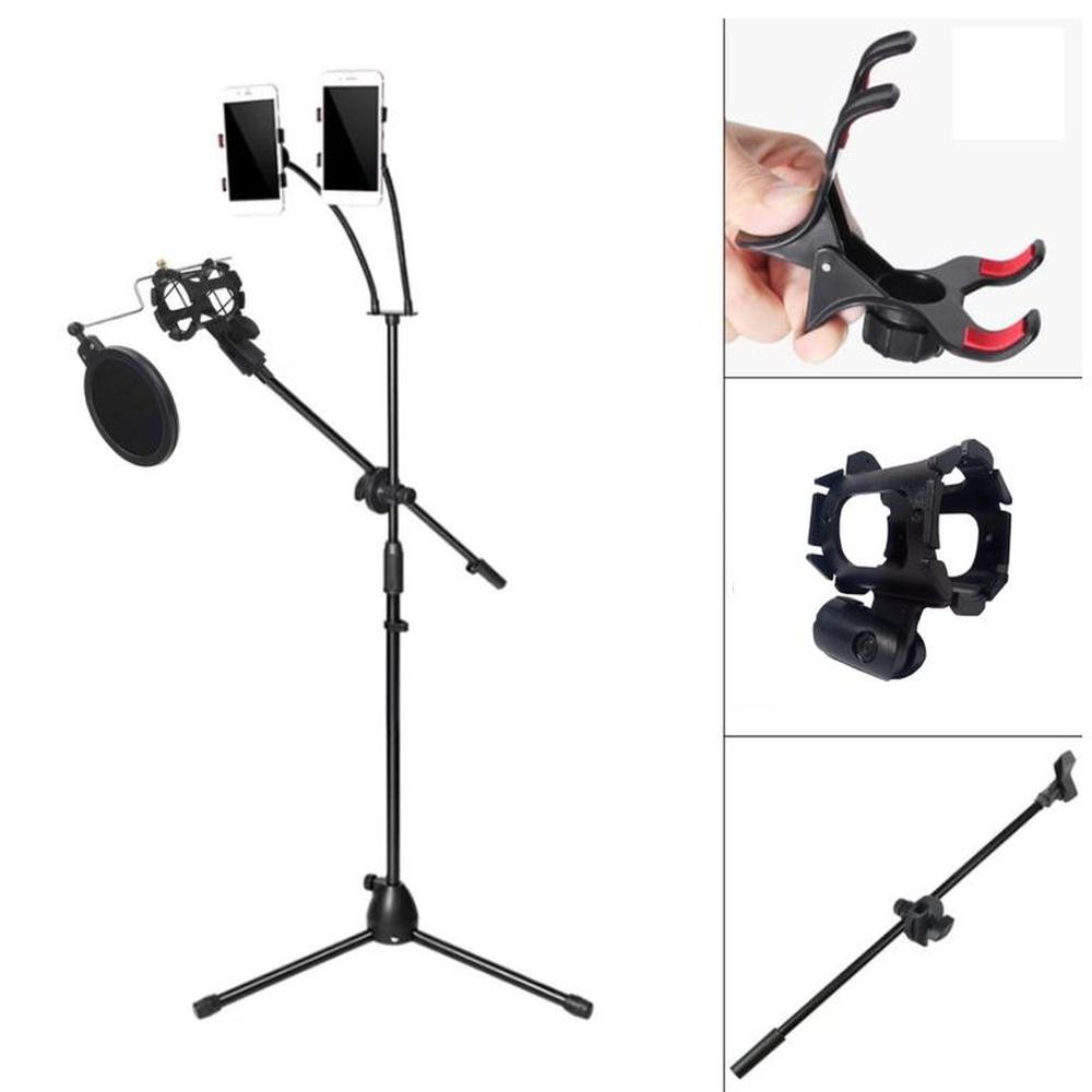 Soporte Suelo para Microfono Celular Flexible Tripode Pedestal