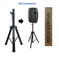 Soporte para Parlante 180 cm Ajustable Negro Tripode