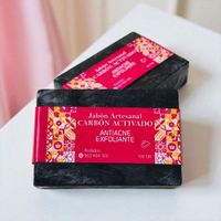 Jabón Artesanal Carbón Activado Limpieza Profunda y Purificante - Pack 2 Und.