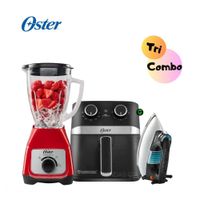 TriCombo Oster Licuadora 1.5 L - Freidora 4L y Plancha