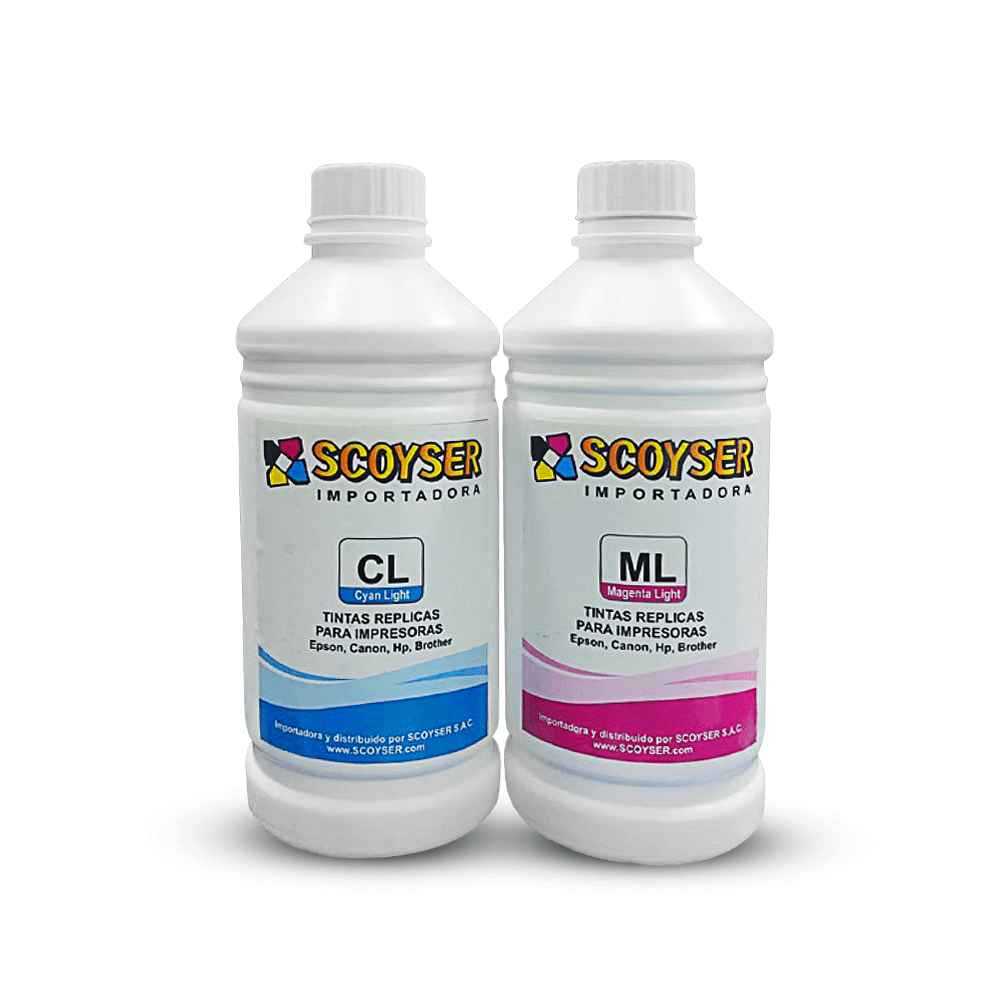 Kit de Tinta Orginal Scoyser CianLight Y MagentaLight