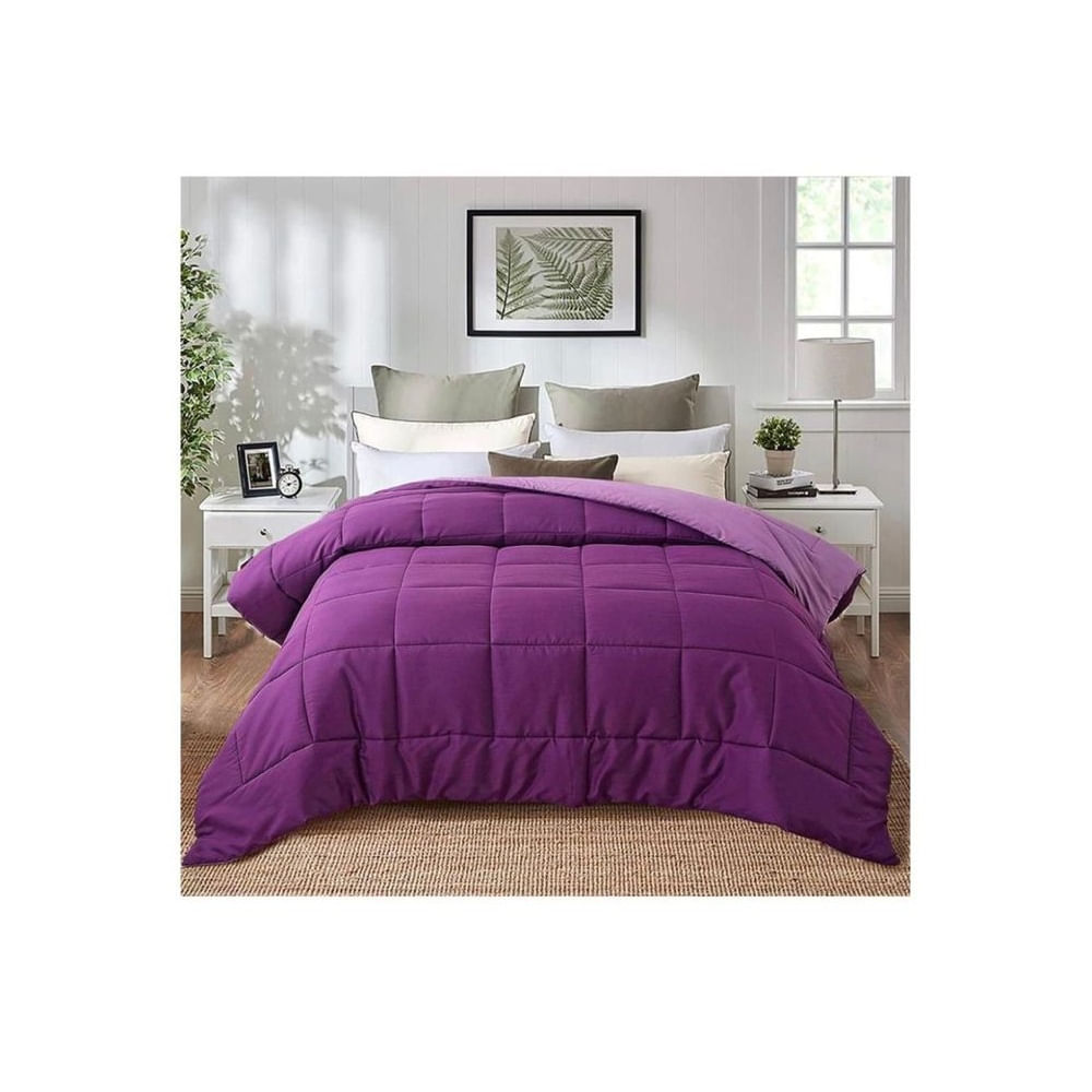 Edredón Bicolor Barney/Lila 2 PLAZAS
