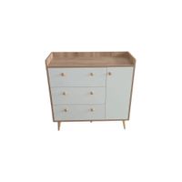 Comoda Duna Con Borde Cambiador Para Bebe -  Estilo Vintage Blanco