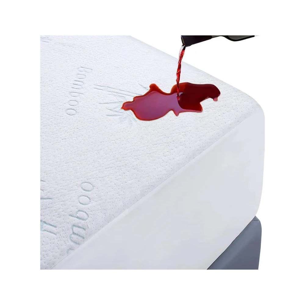 Protector de colchón Bambú QUEEN Blanco