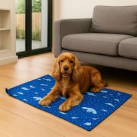 Manta Gel Refrescante Para Mascota  - Talla M - (Azul)