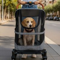 UrbanPawride - Coche Plegable Premium para Perros