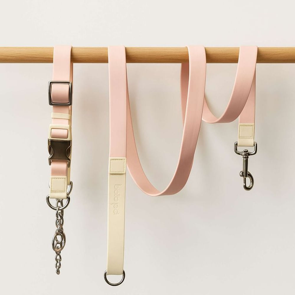 Elementa - Correa de Ahorque Impereable para Perros Rosa