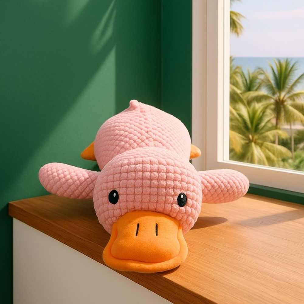 Pato Peluche Amigable  Juguete para Mascotas