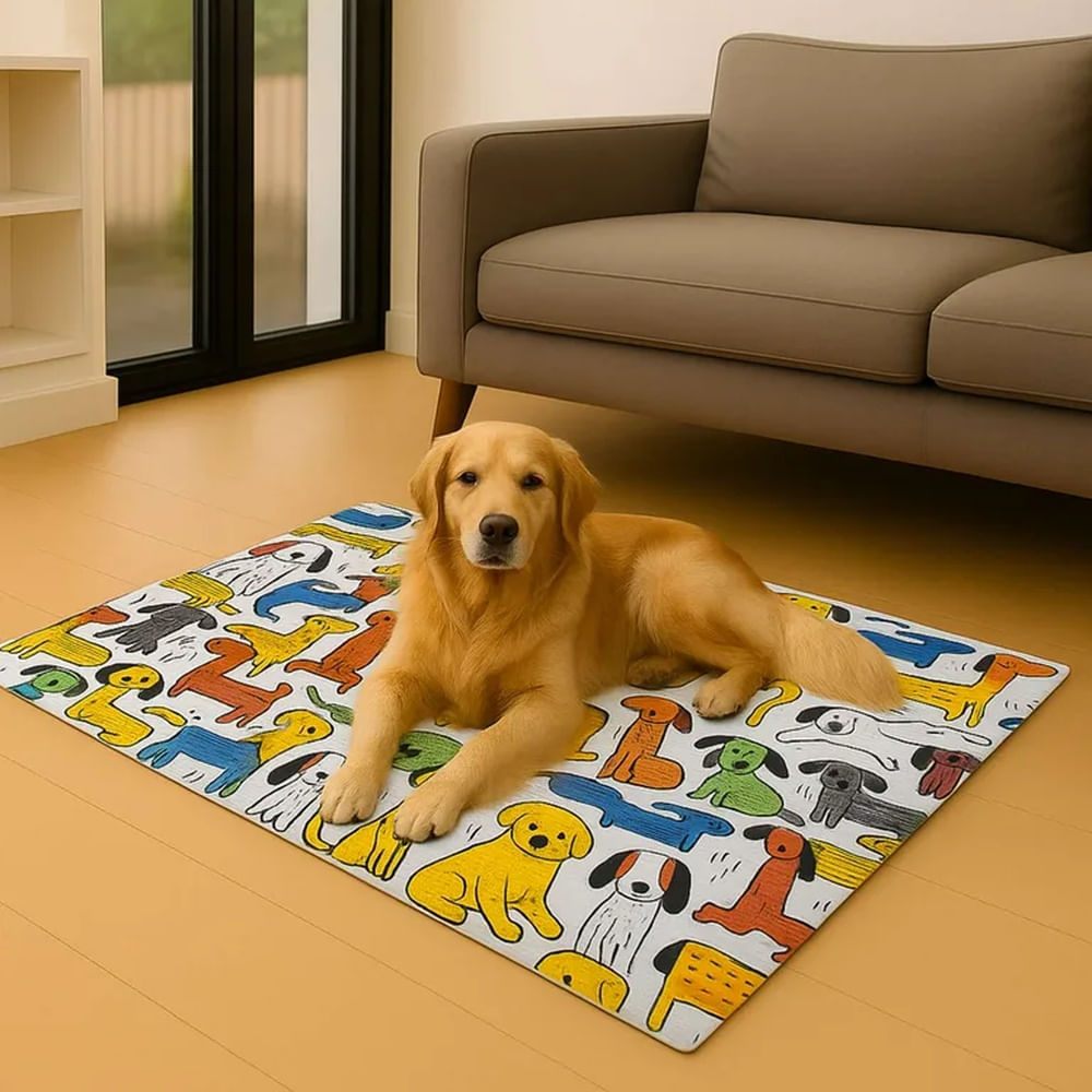 Manta Gel Refrescante Para Mascota  - Talla L - (Blanco)