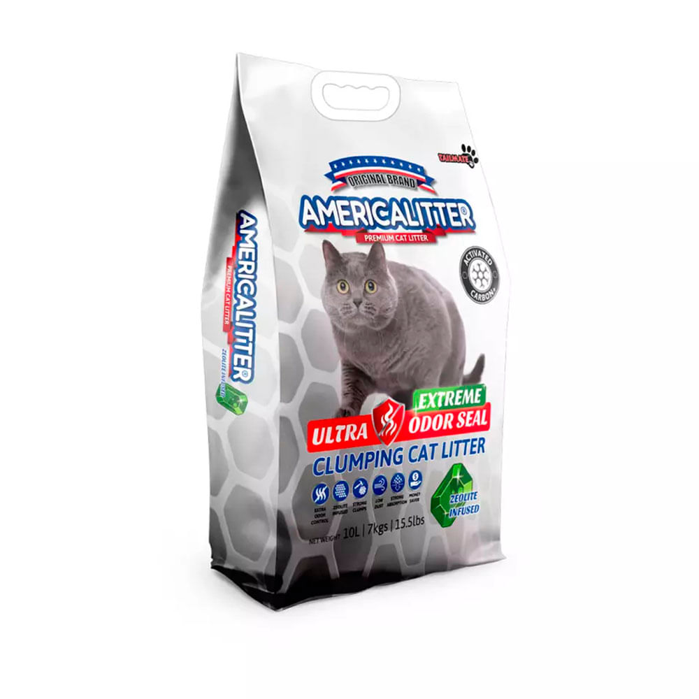 Arena para Gatos America Litter Ultra Odor Seal Extreme 7Kg
