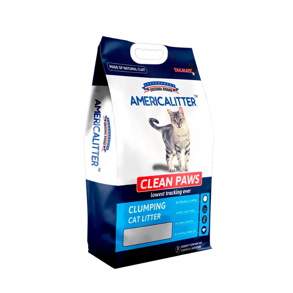 Arena para Gatos America Litter Clean Paws 7 Kg