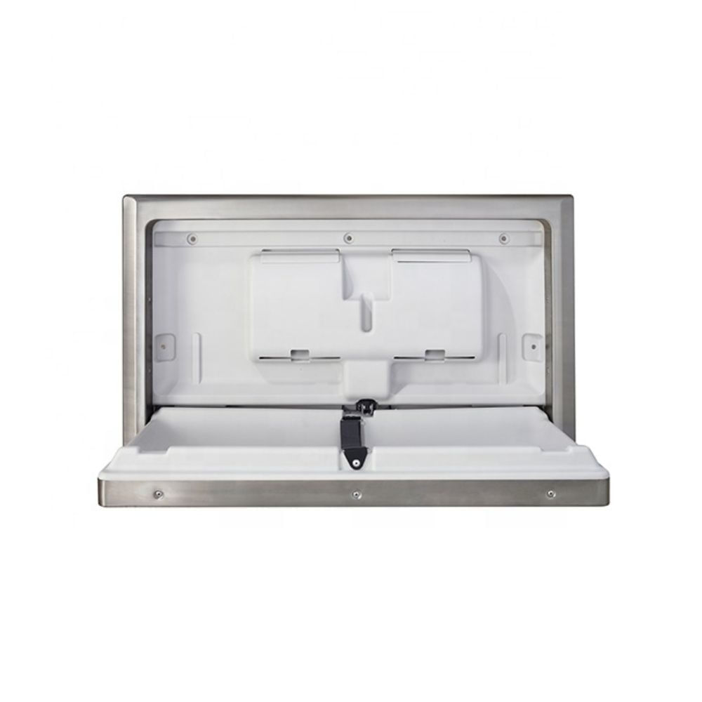 Cambiador Mudador de Pañales de Bebe Horitzontal Cubierta de Acero Inoxidable Exoriam