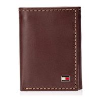 Billetera TOMMY HILFIGER Triple de Cuero Logan - Marrón